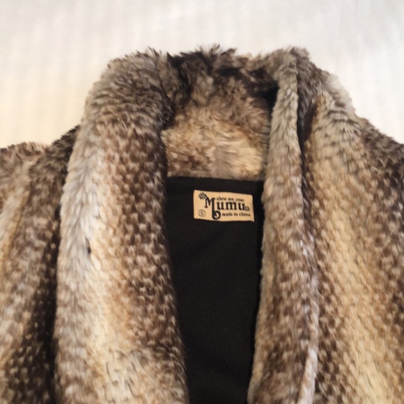 Show Me Your Mumu Fausta FauxFur Vest Women’s Size S - Picture 4 of 11